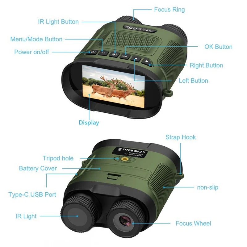 Dual Tube Night Vision Device 2.5KD infrared