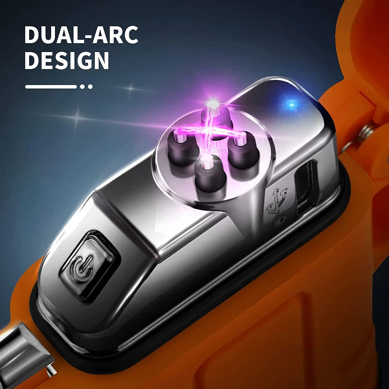 Water/Wind proof Double Arc Lighter USB Rechargeable