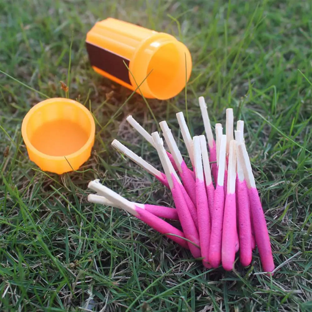 20Pcs Waterproof Matches With Case