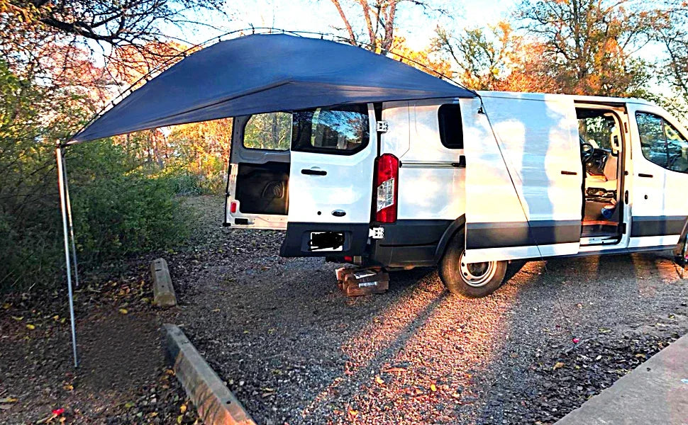 Portable Teardrop Awning Canopy for Work or Enjoying the Outdoors