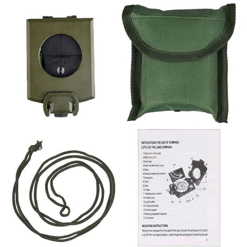 High Precision Outdoor Survival Military Compass
