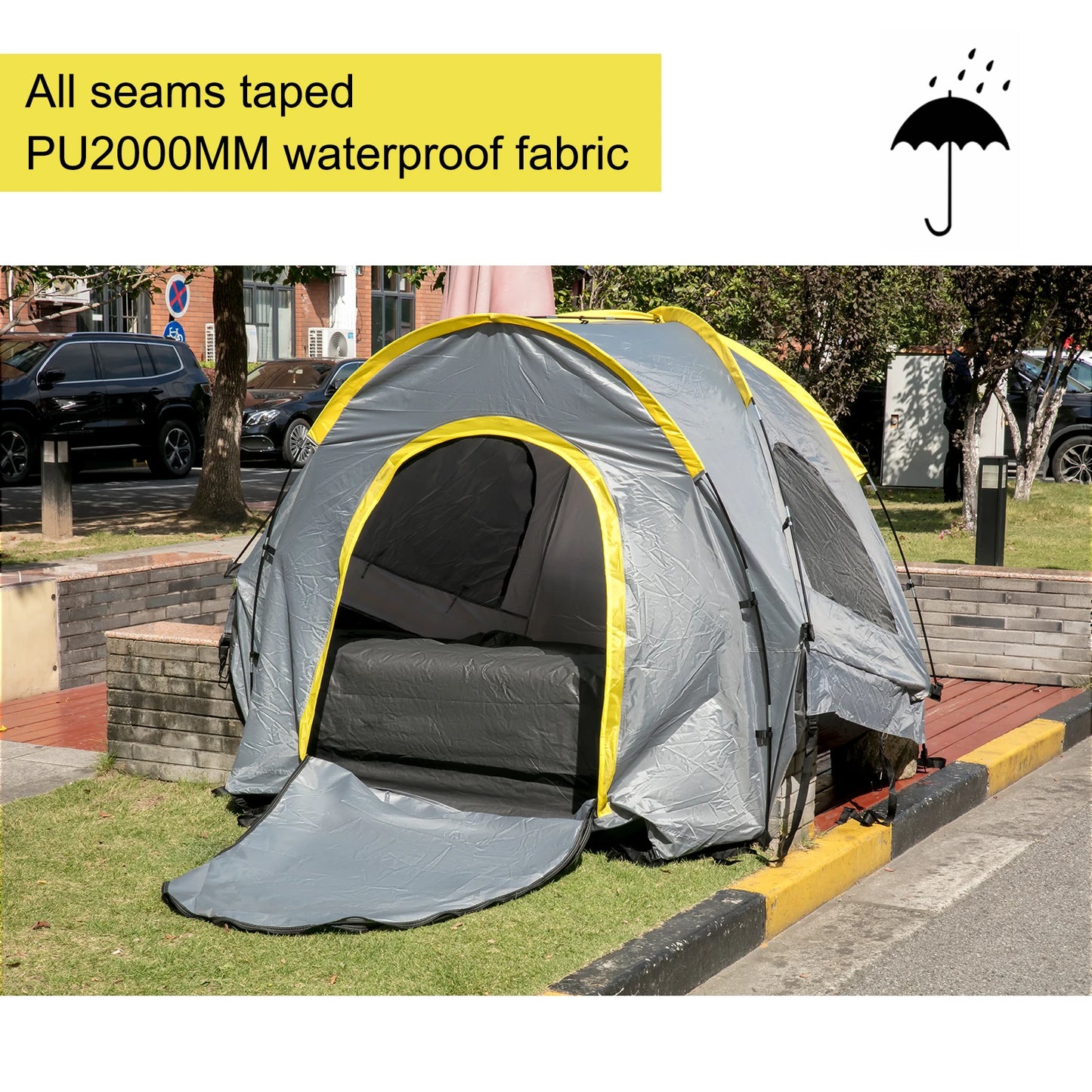 VEVOR 5-8 FT Waterproof Truck Tent for Camping Hiking
