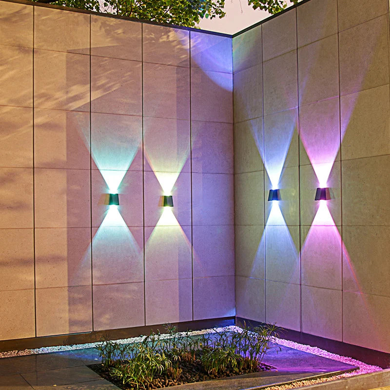 2LEDs Solar Wall Lights