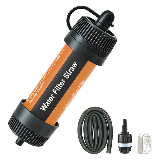 Outdoor Water Filter Straw Portable Water Purifier Survival Gear