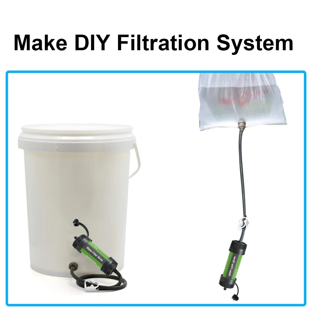 Outdoor Water Filter Straw Portable Water Purifier Survival Gear