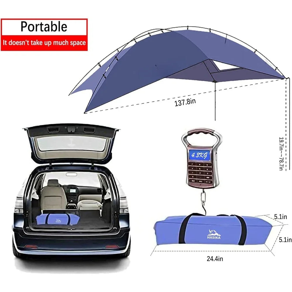 Portable Teardrop Awning Canopy for Work or Enjoying the Outdoors