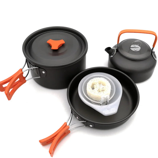 Stainless Steel Outdoor Camping Cookware Kit