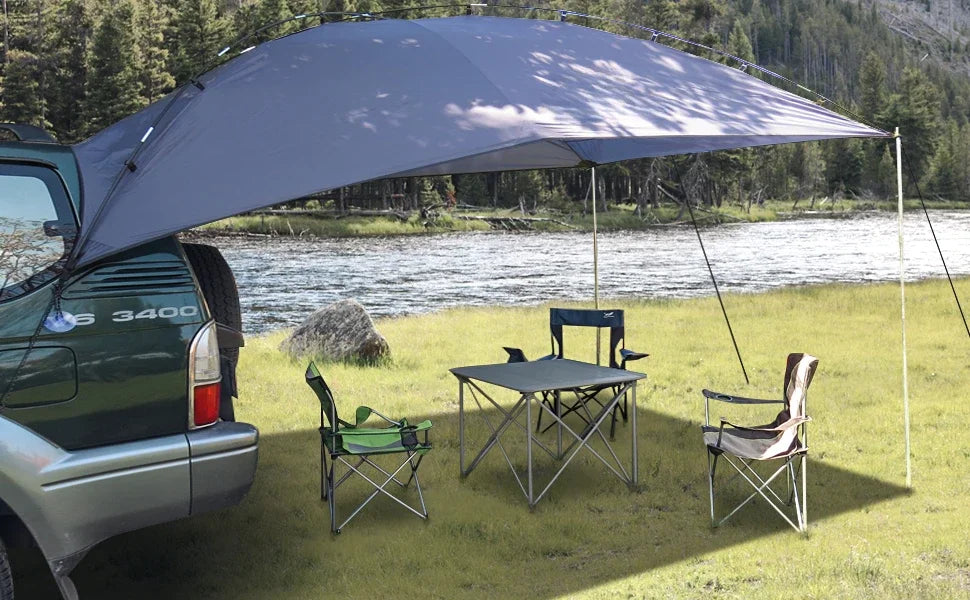 Portable Teardrop Awning Canopy for Work or Enjoying the Outdoors