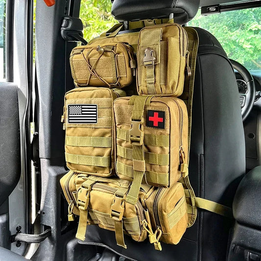Tactical Car Seat Hanging Storage Bag
