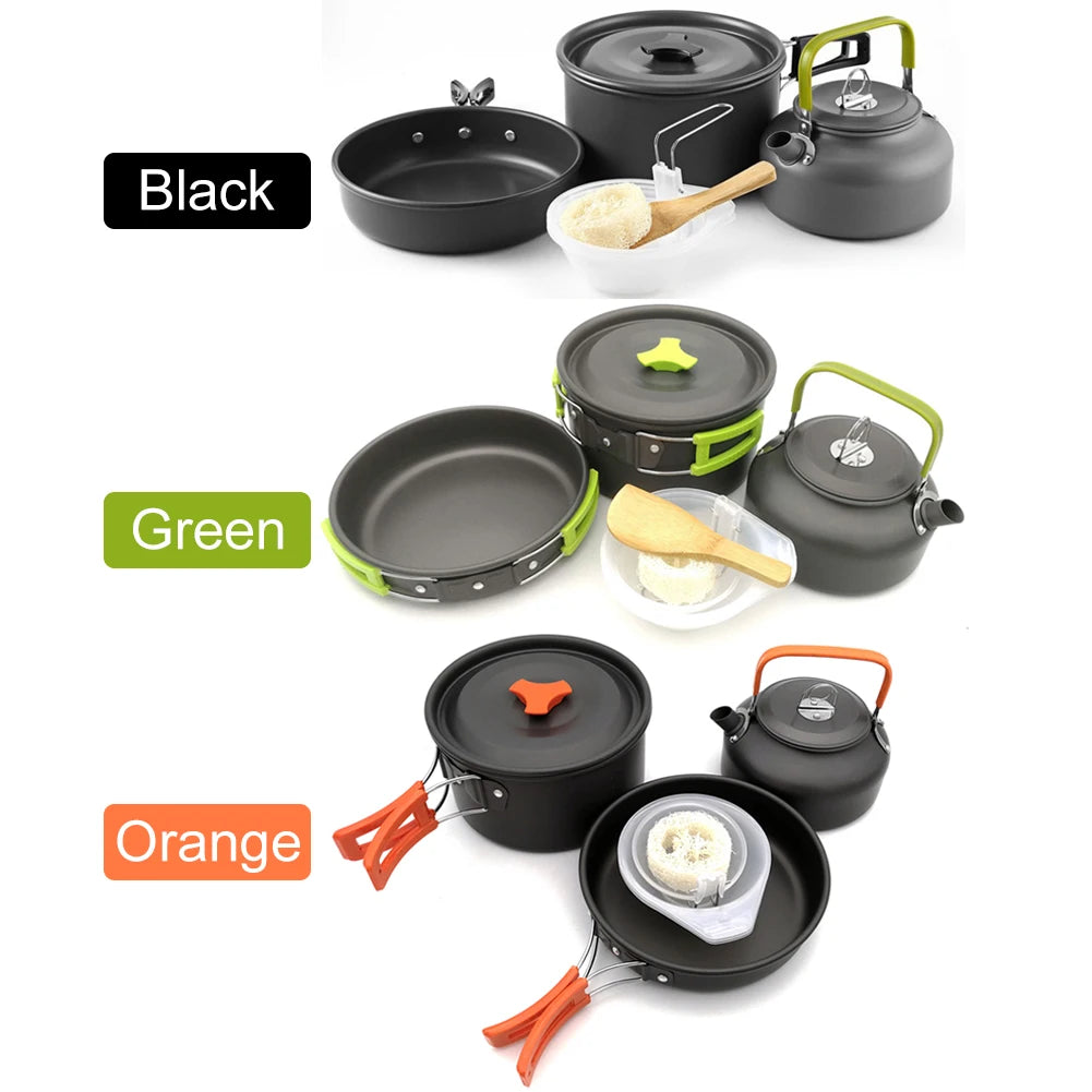 Stainless Steel Outdoor Camping Cookware Kit