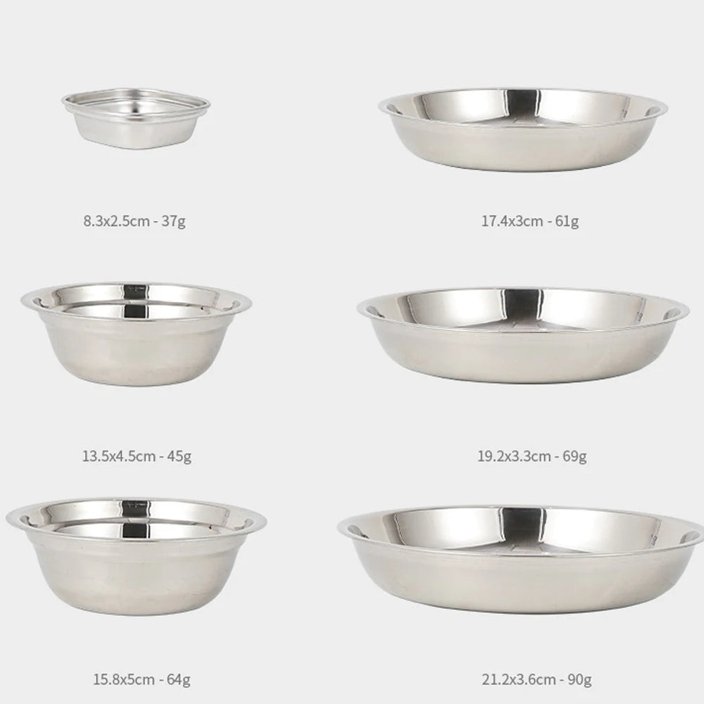 Durable Stainless Steel Outdoor Picnic Tableware