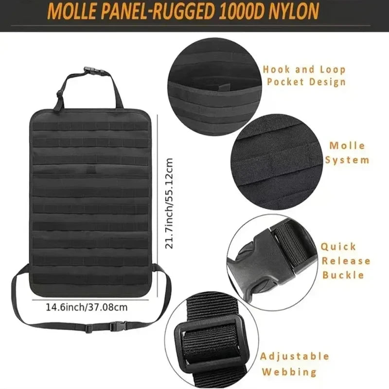 Tactical Car Seat Hanging Storage Bag