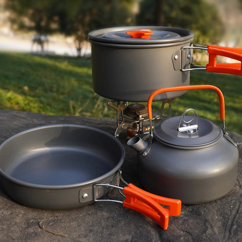 Stainless Steel Outdoor Camping Cookware Kit