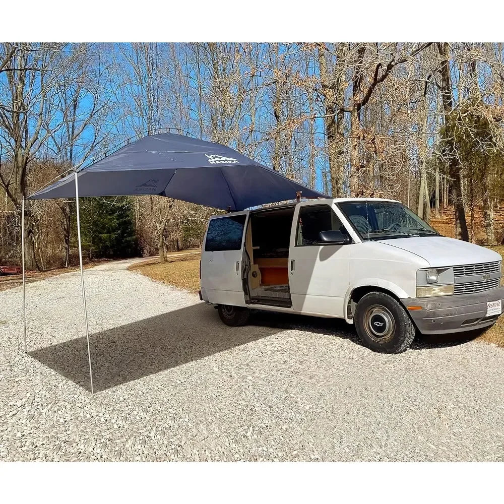 Portable Teardrop Awning Canopy for Work or Enjoying the Outdoors